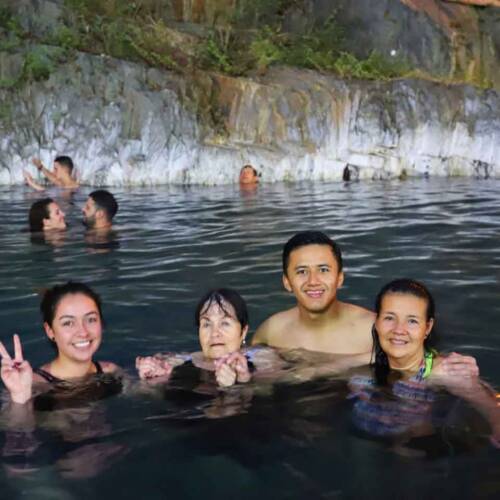 Cocalmayo Hot springs - The end of the 3rd day of the Salkantay trek